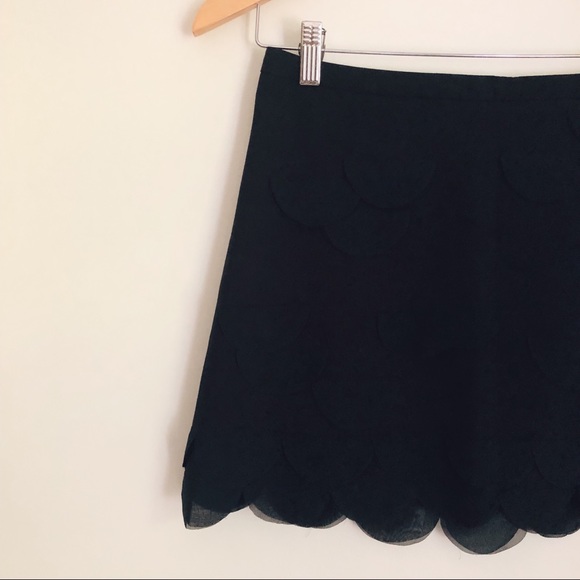FINAL PRICE DROP Scalloped Layered Mini Skirt - Picture 3 of 3